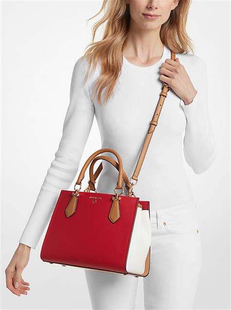 marilyn saffiano leather satchel